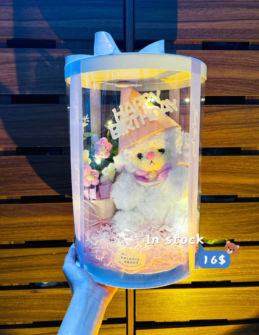 BD16 | White sheep birthday set