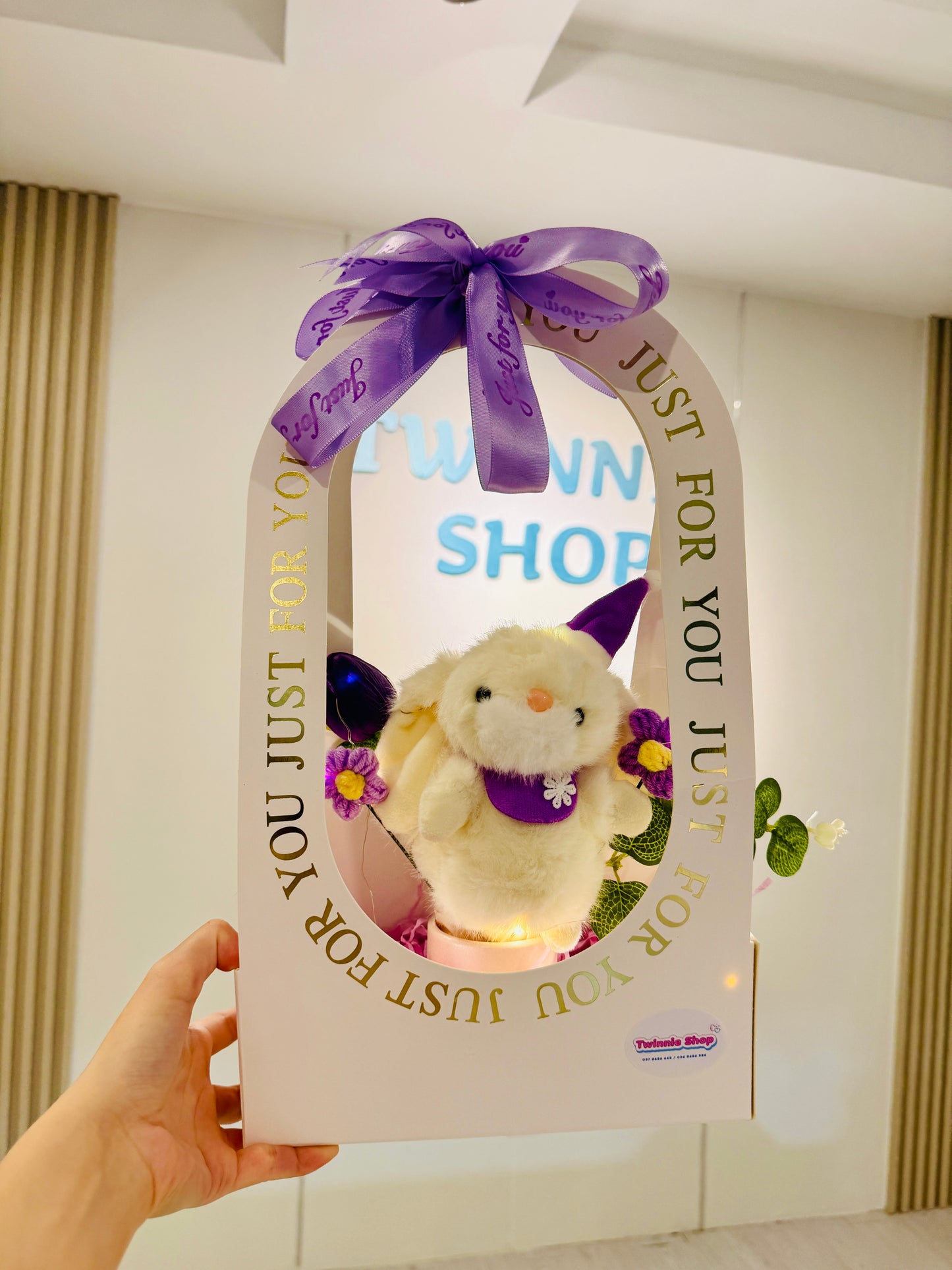 KCB | Bunny purple gift bag