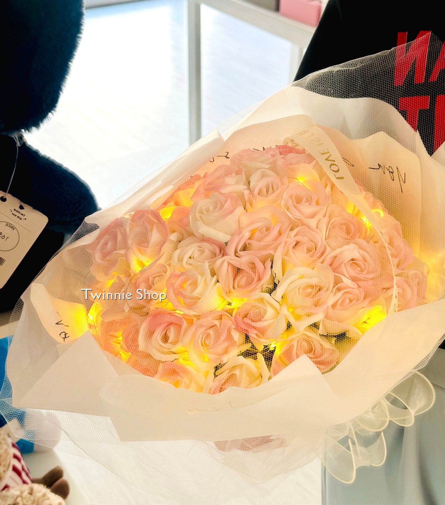 FW | Pink rose big bunch