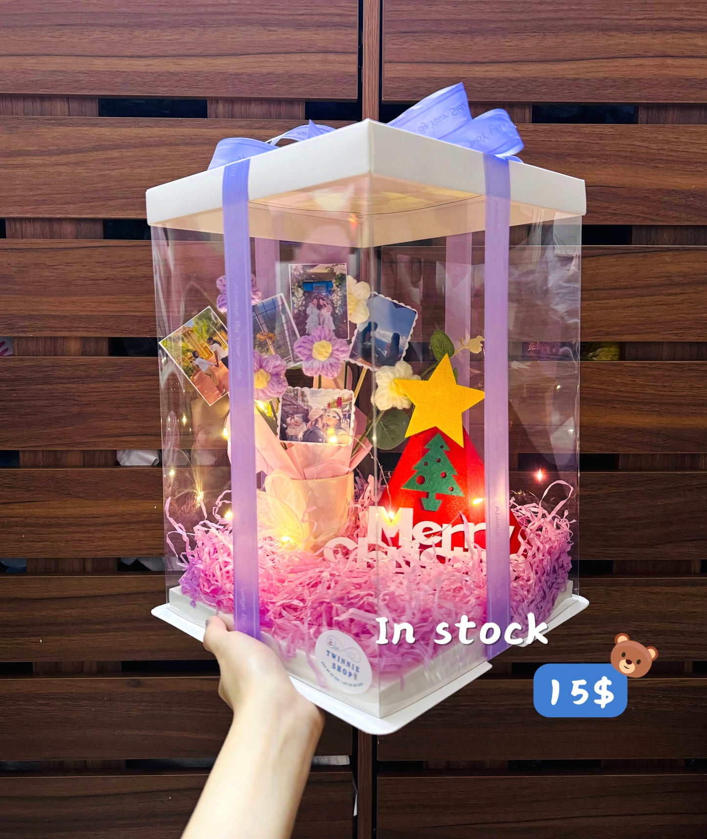 Xmas | Photo flower gift box