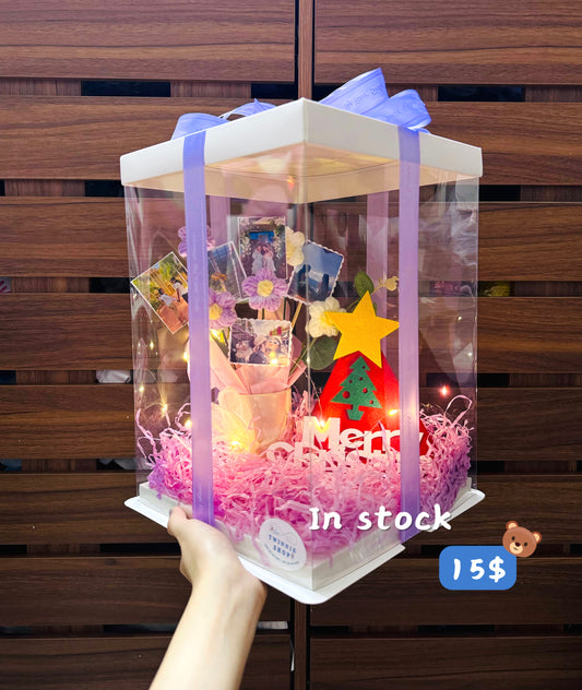 Xmas | Photo flower gift box