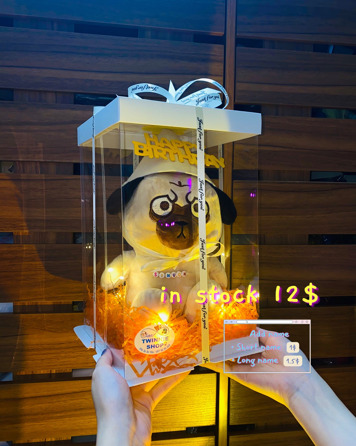 BD12 | Pug birthday set