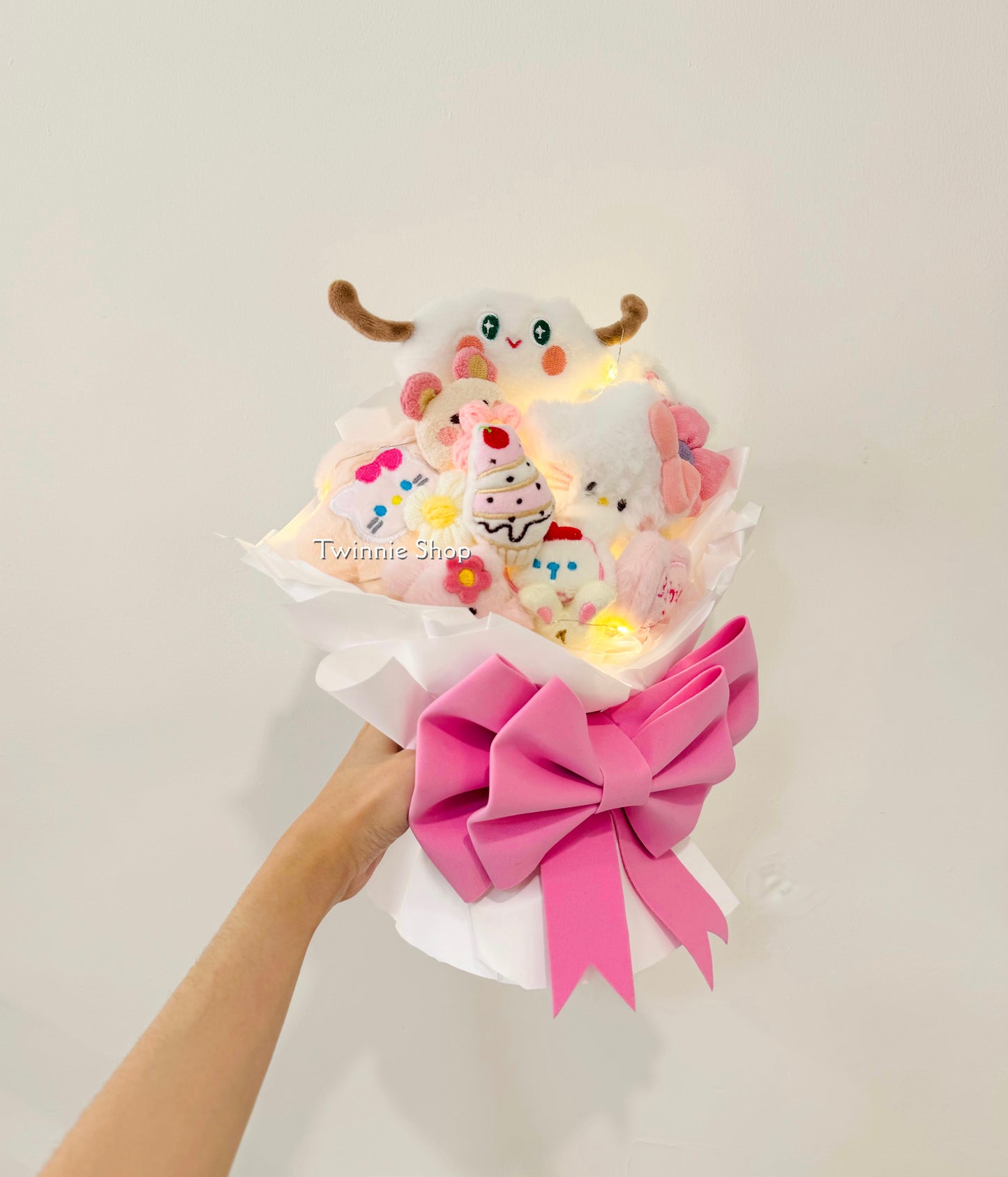 FW | Pink cloud ribbon bunch
