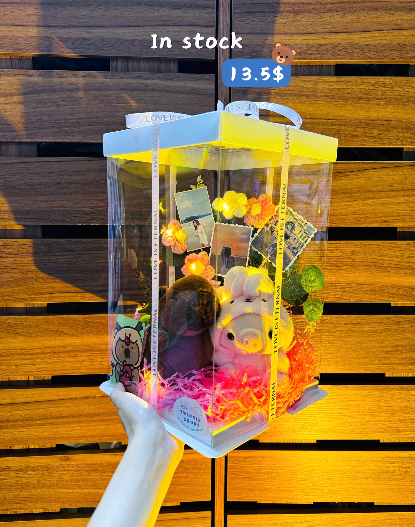 KCB | Keychain couple photo flower box