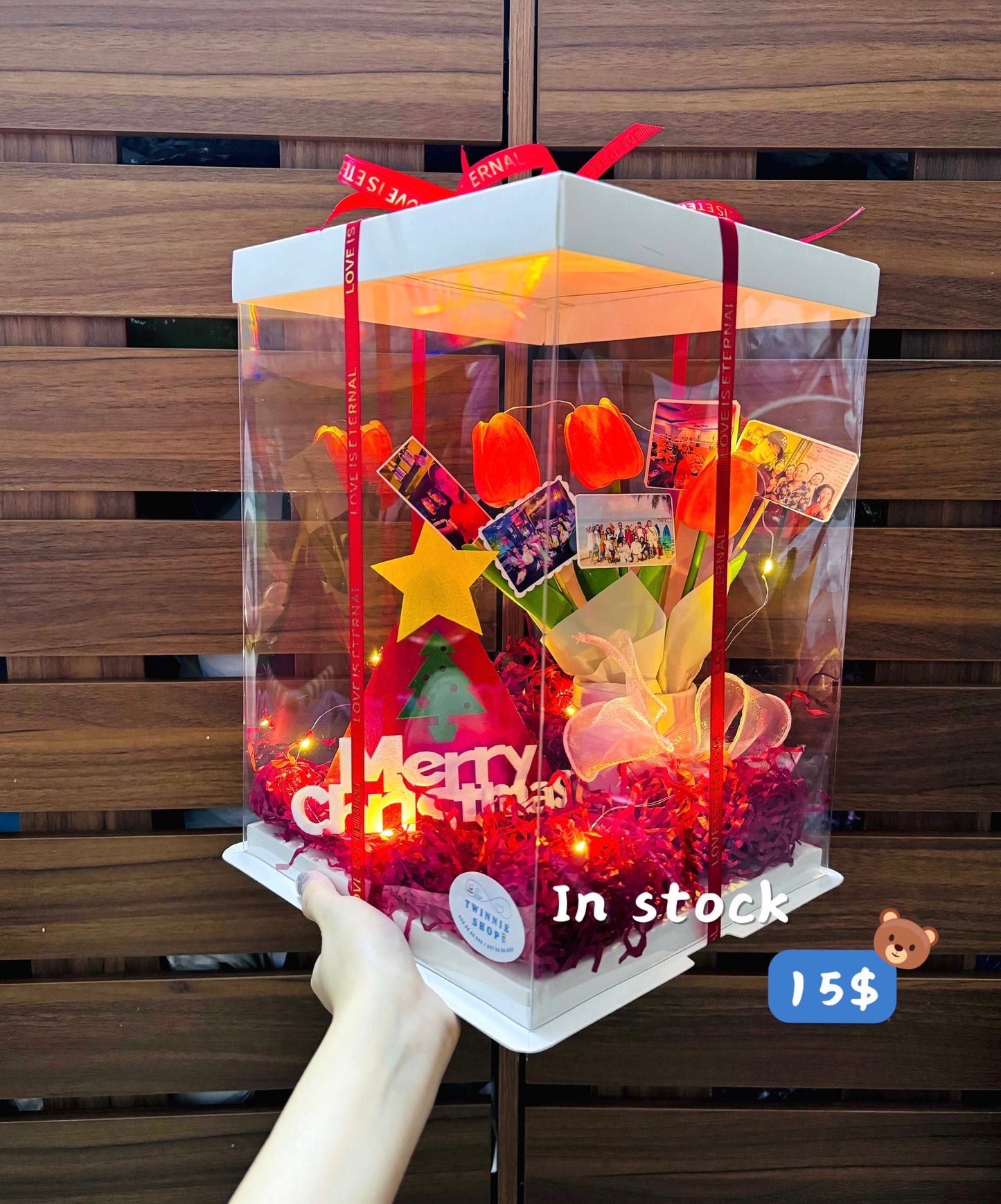 Xmas | Photo flower gift box
