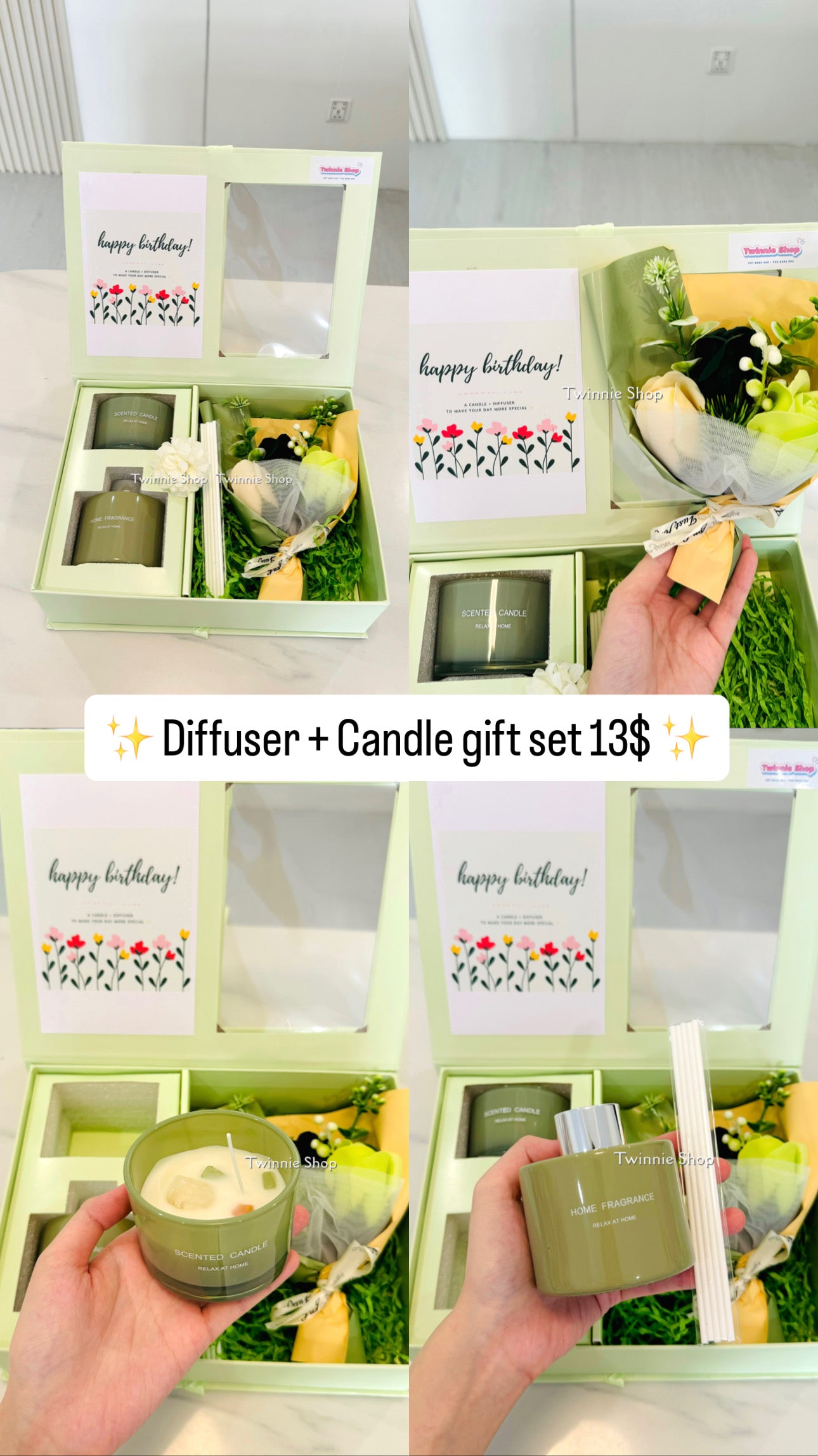 CD | Candle Diffuser flower set