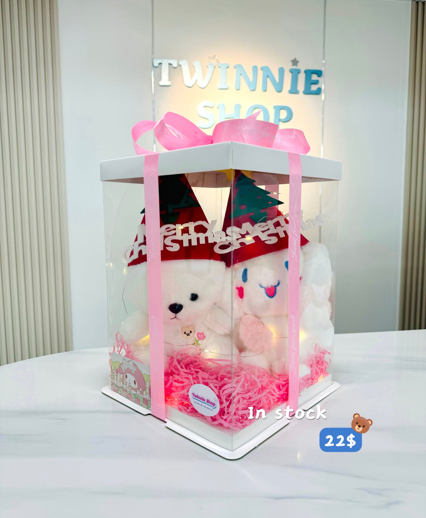 Xmas | White Pink couple set