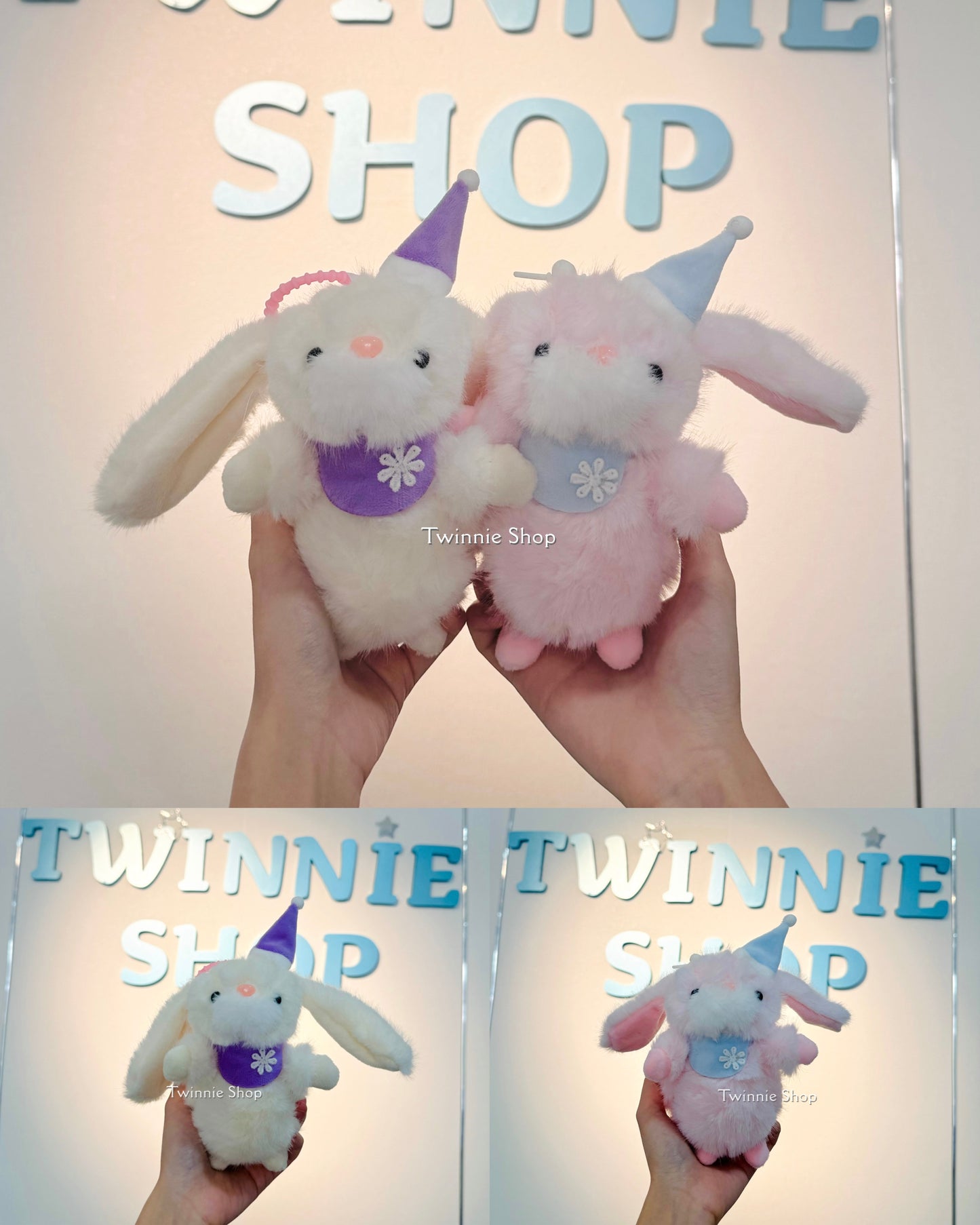 KEY | White bunny keychain
