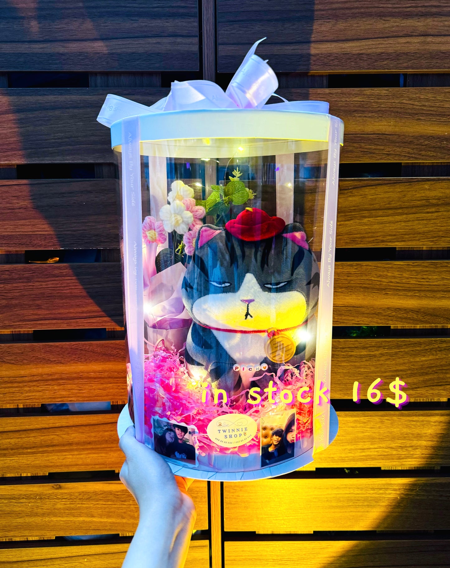 SRBFW | Cat flower round box