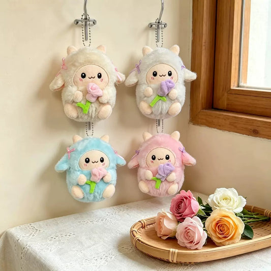 KEY | Flower sheep keychain