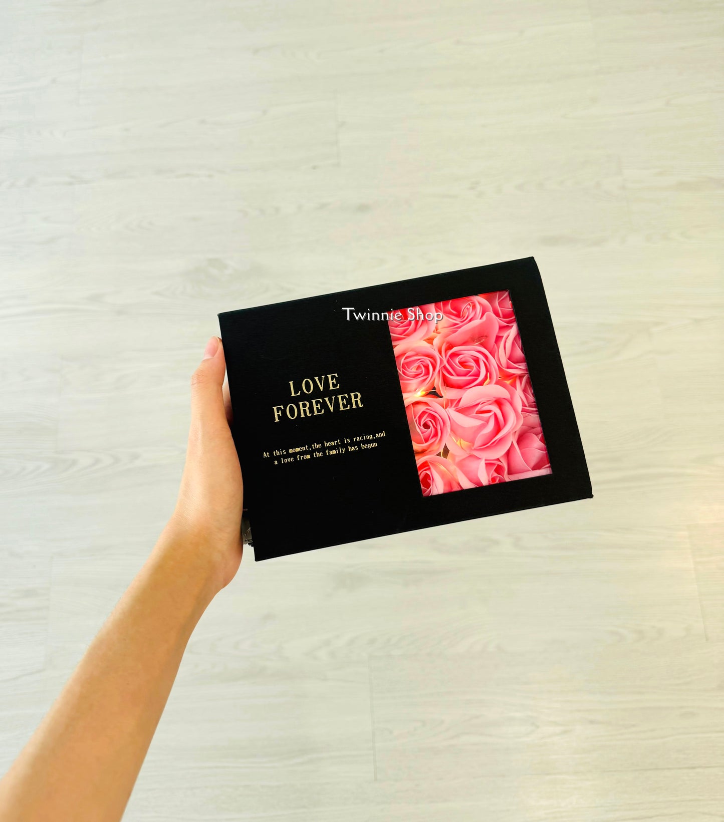 CD | Candle rose black garden box