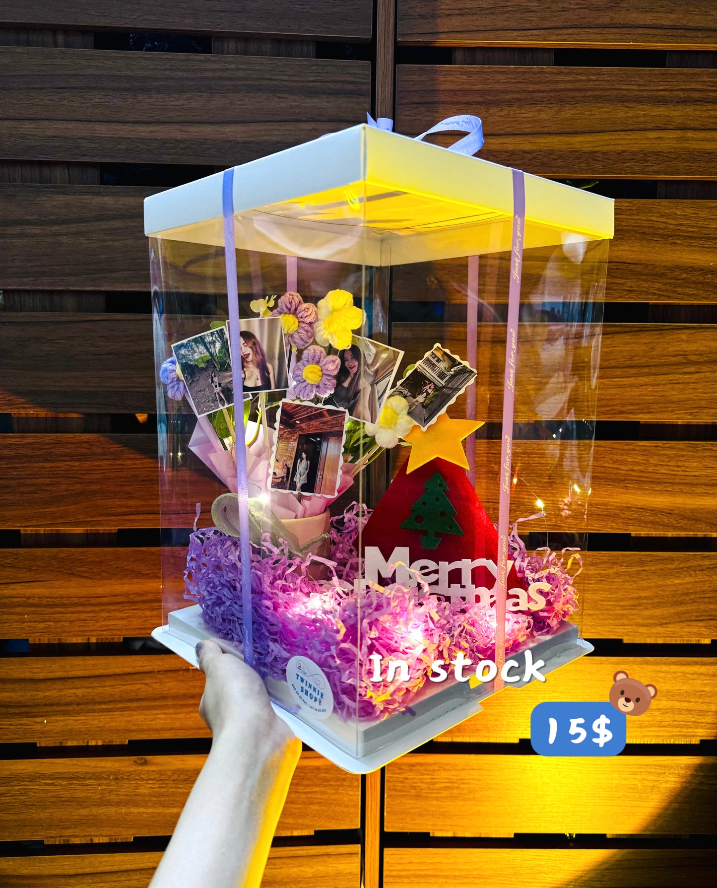 Xmas | Photo flower gift box