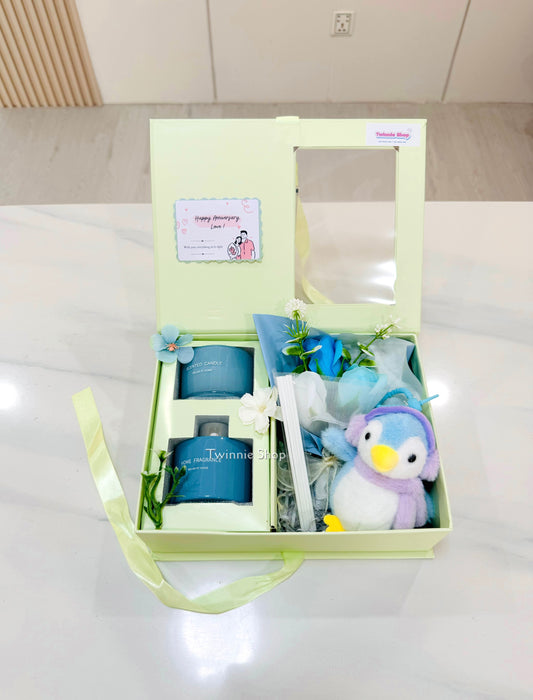 CD | Blue candle diffuser teddy set