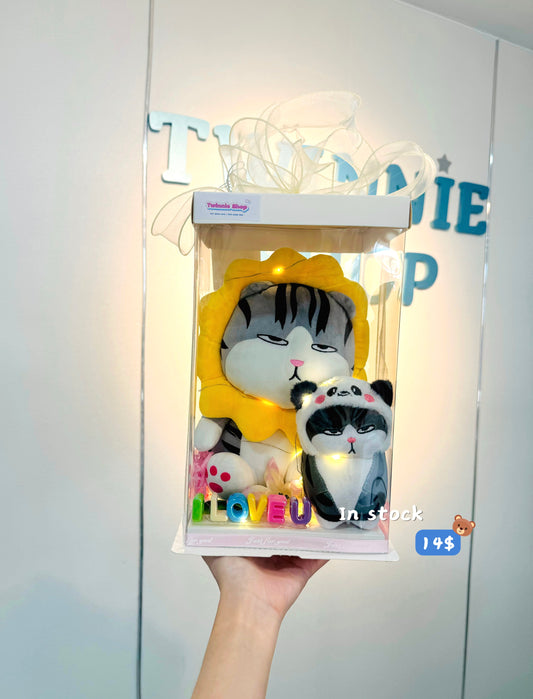 SRBK | Sunflower cat mix keychain set
