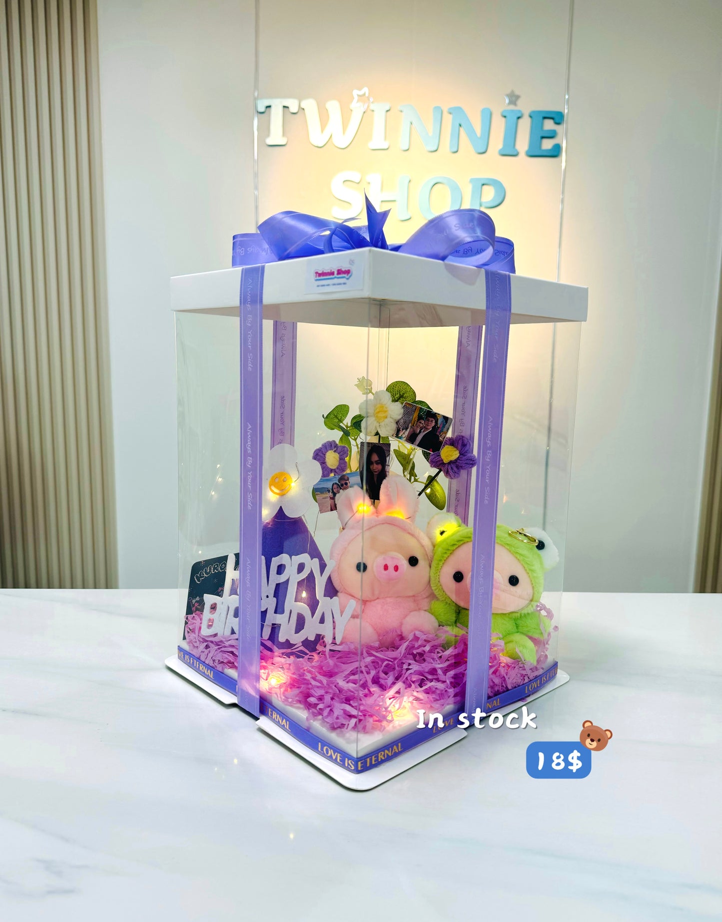 KCB | Pig couple photo flower set