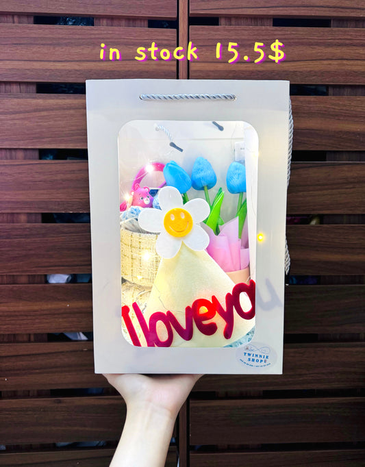 FWB | I love you flower gift bag
