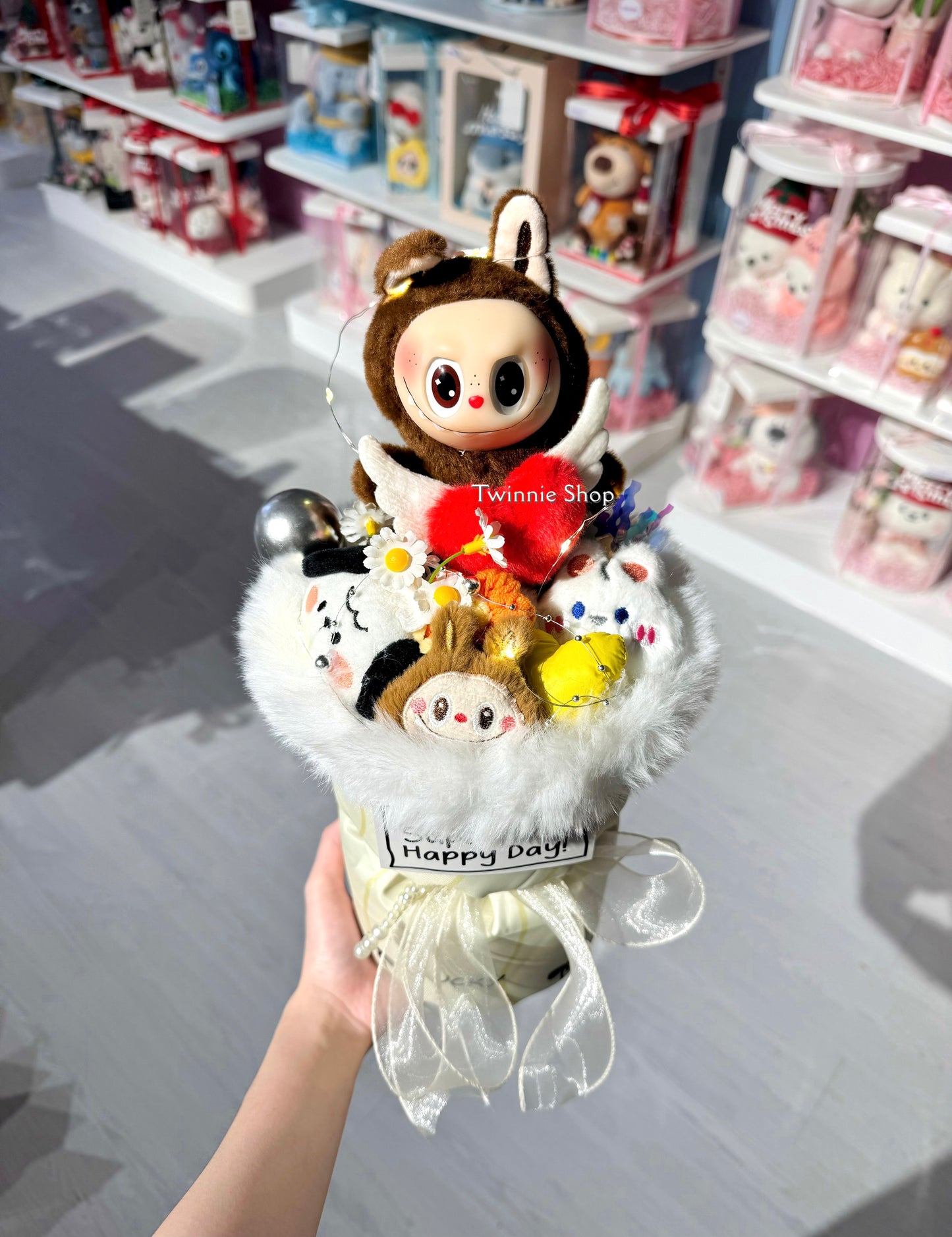 FW | Labubu brown flower bunch