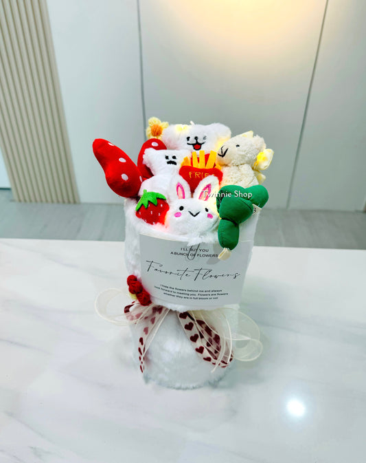 FW | White puppy flower bunch