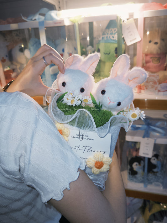 FW | Rabbit couple flower bunch