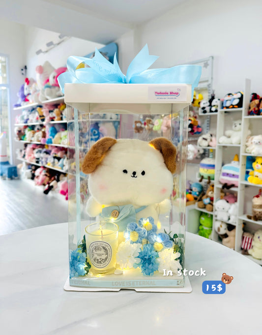 CD | Puppy candle flower set