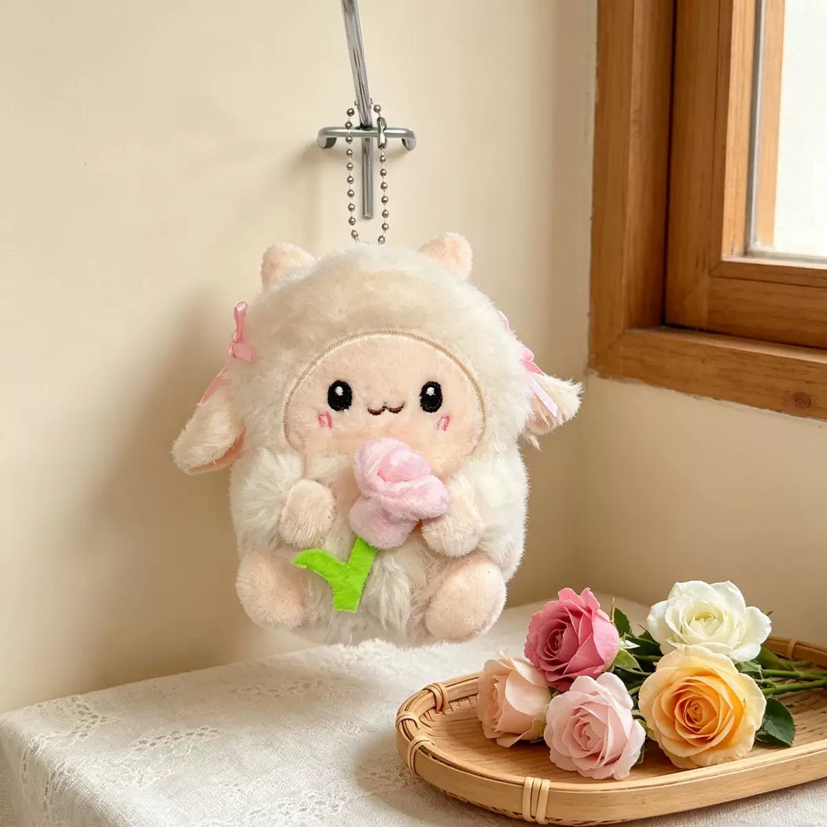 KEY | Flower sheep keychain