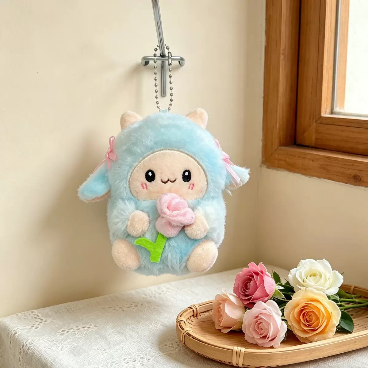 KEY | Flower sheep keychain
