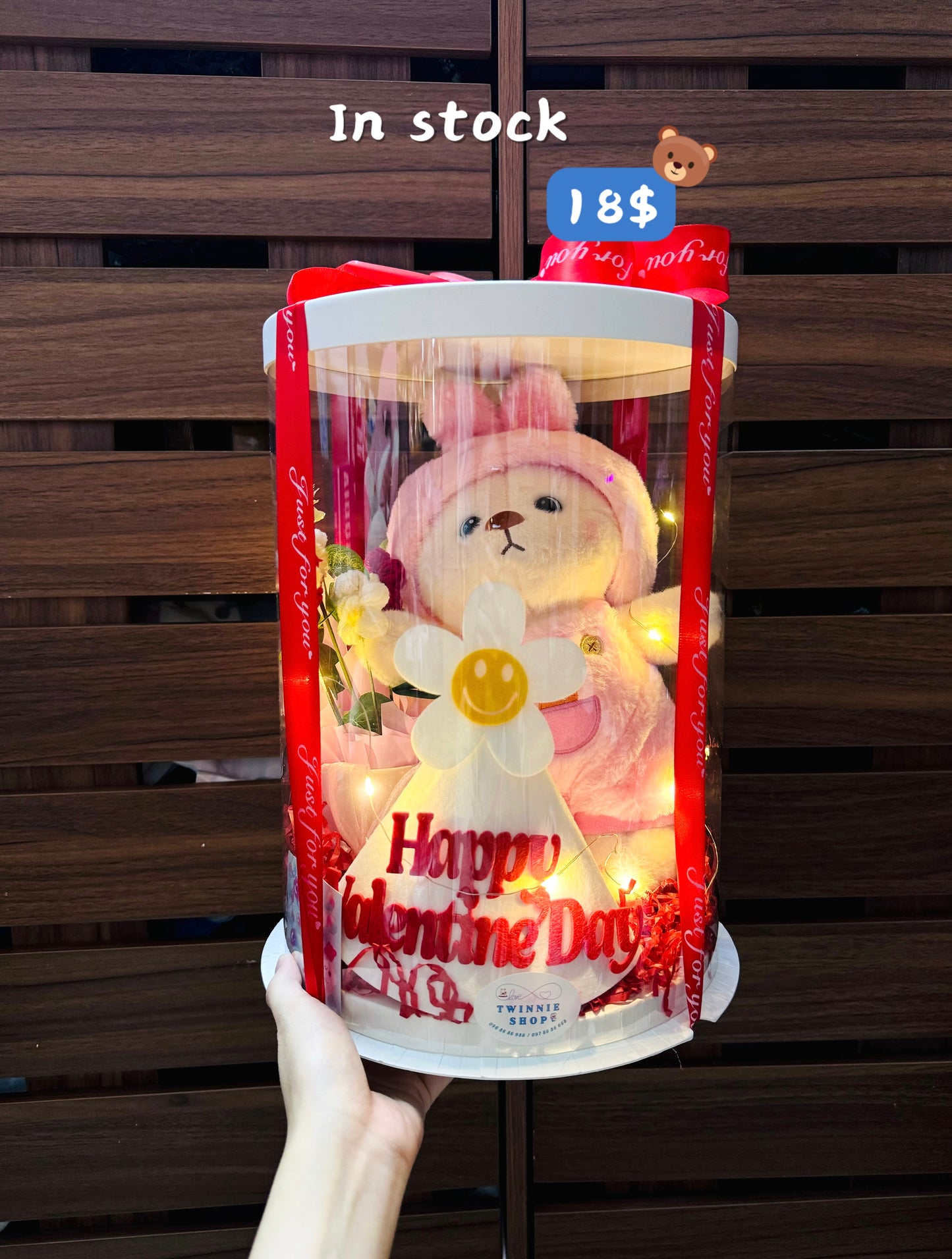 VLT | Pink clothes bear gift set