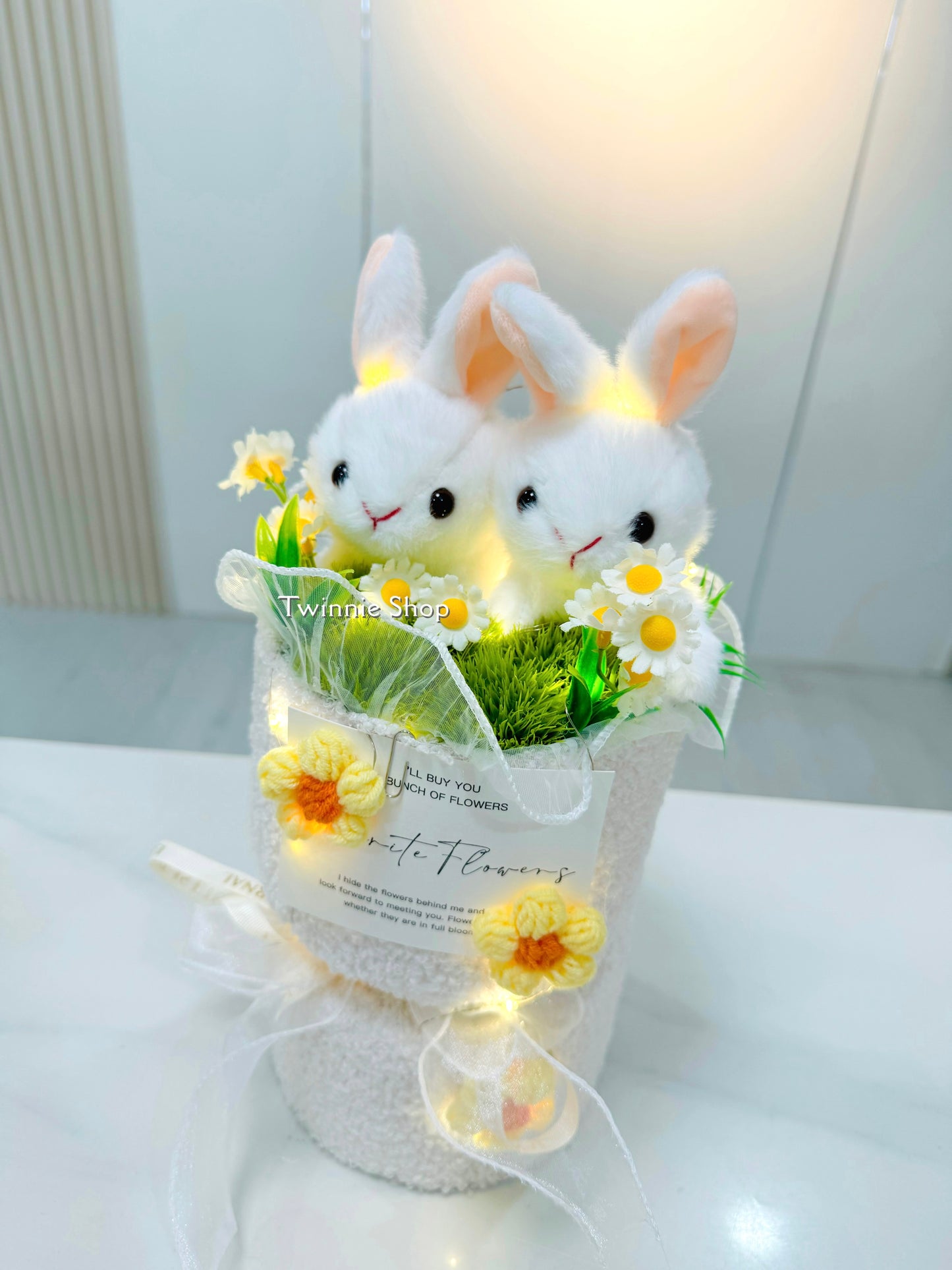 FC | Rabbit couple white bunch