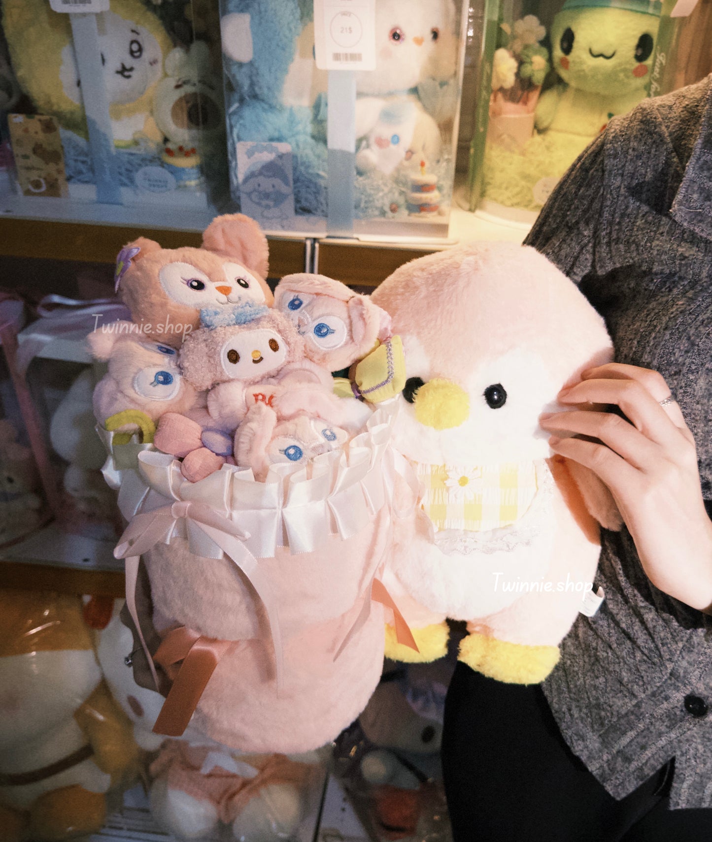 BT | Pink penguin flower set