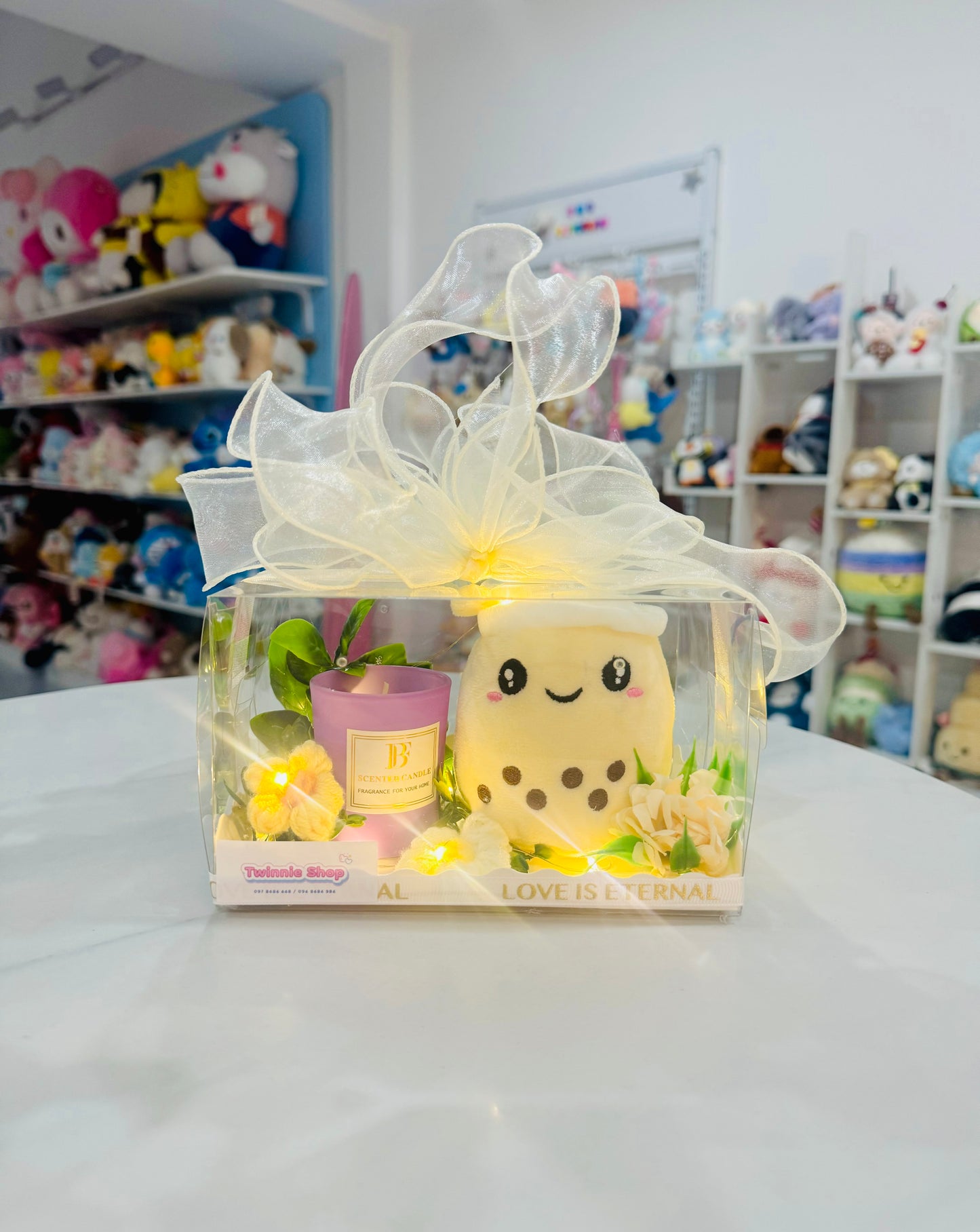 CD | Cake keychain candle set