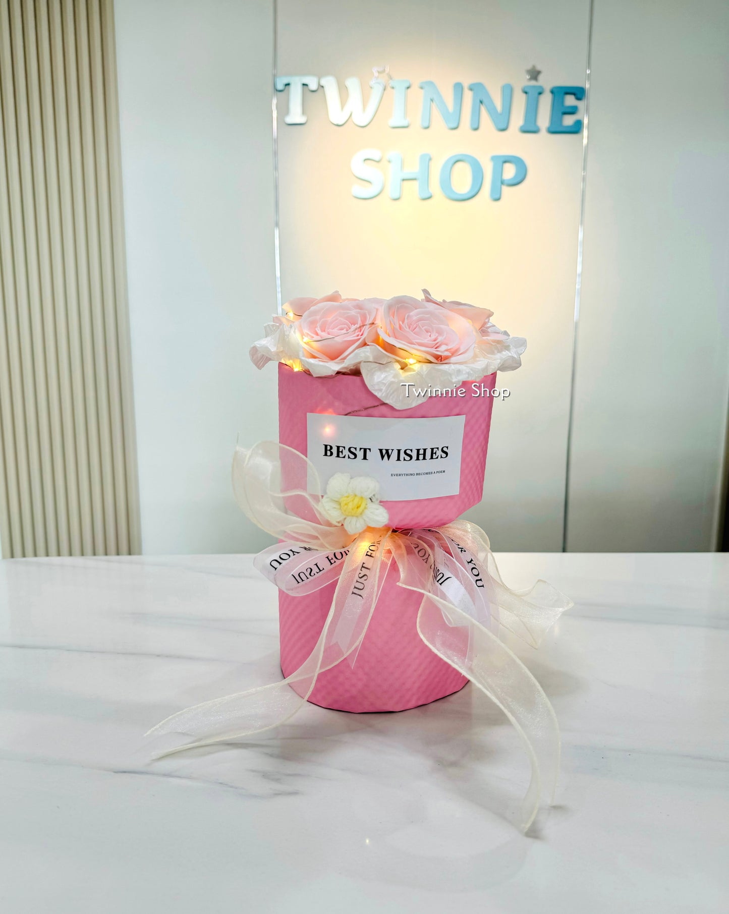 FW | Pink rose flower bunch