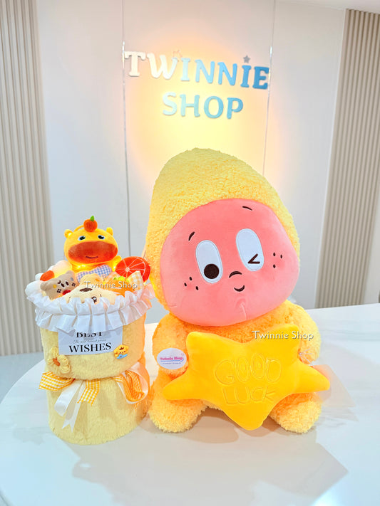FWTD | Yellow teddy flower set