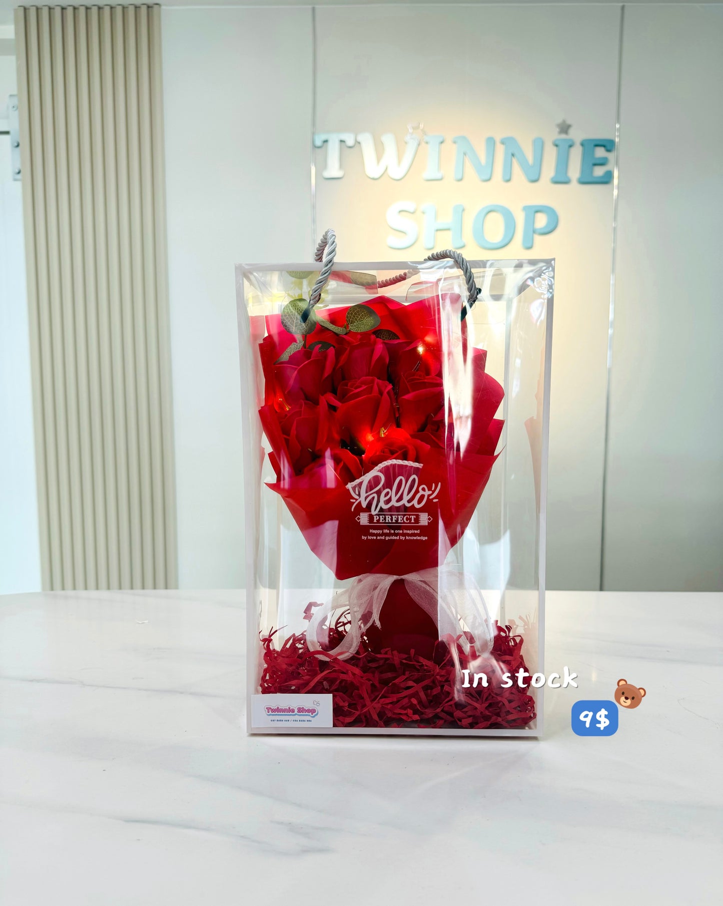 FW | Artificial rose gift box