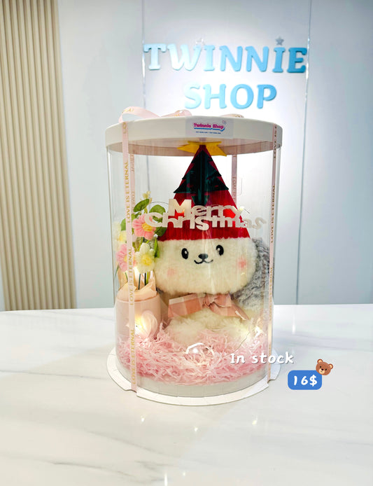 Xmas | White puupy Christmas set