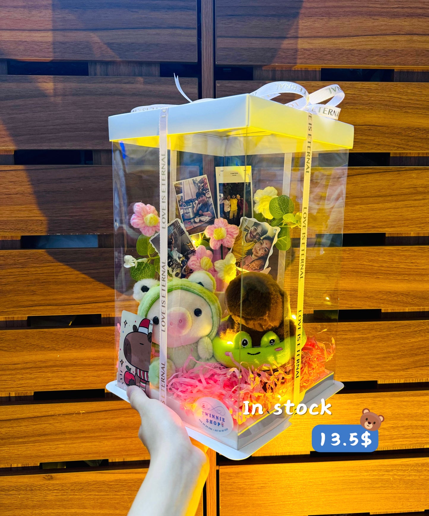 KCB | Keychain couple photo flower box