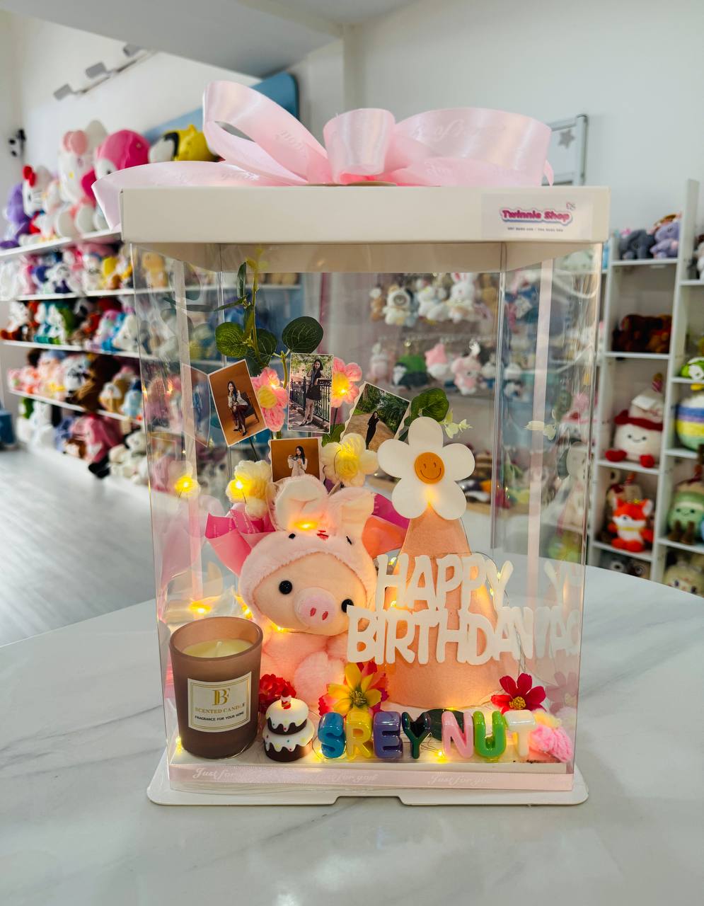 FWB | Piggy candle flower set