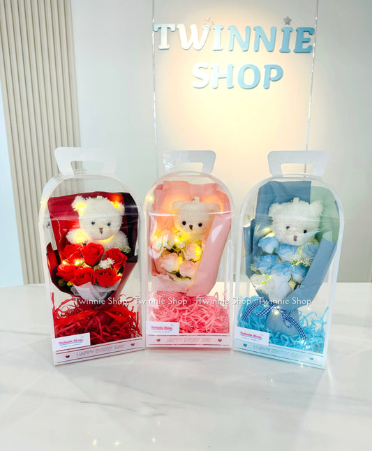 FW | Rose bear flower box