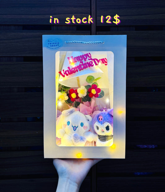 VLT | Keychain couple flower bag