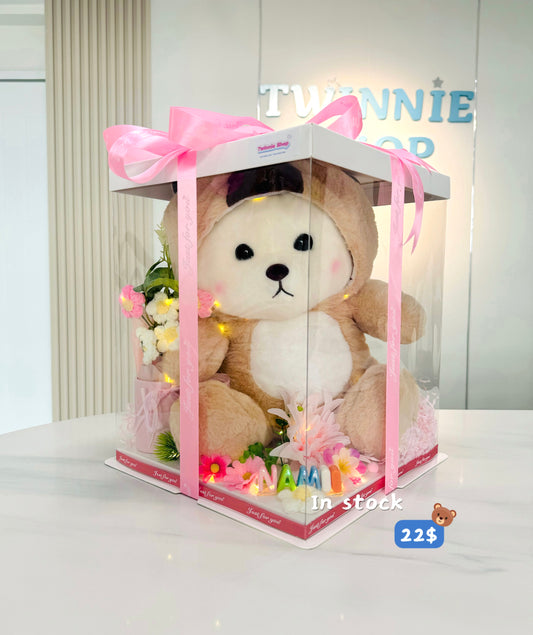 BB | Brown bear flower set