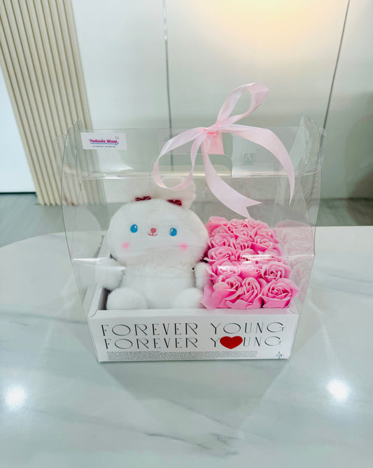 RB | Bunny pink rose gift set
