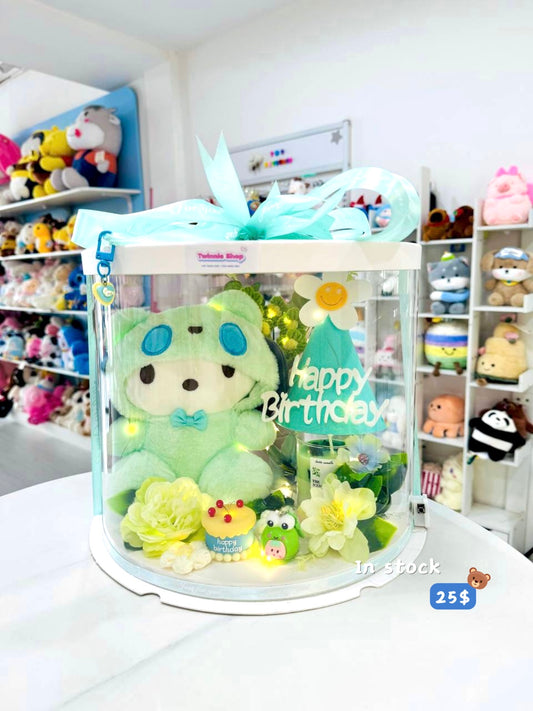 CD | Green candle birthday set