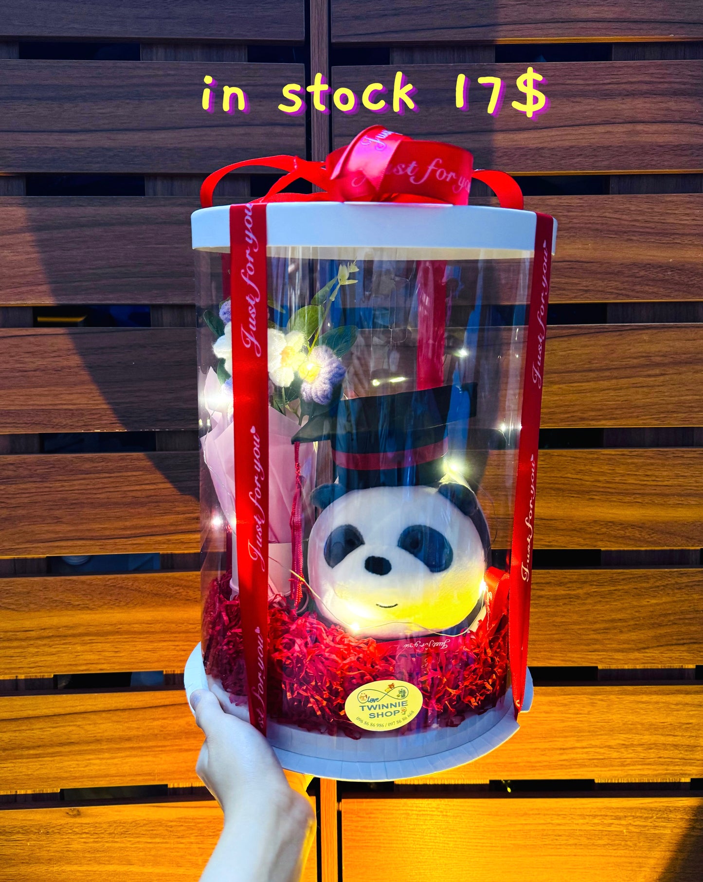 GRA | Panda graduate flower set