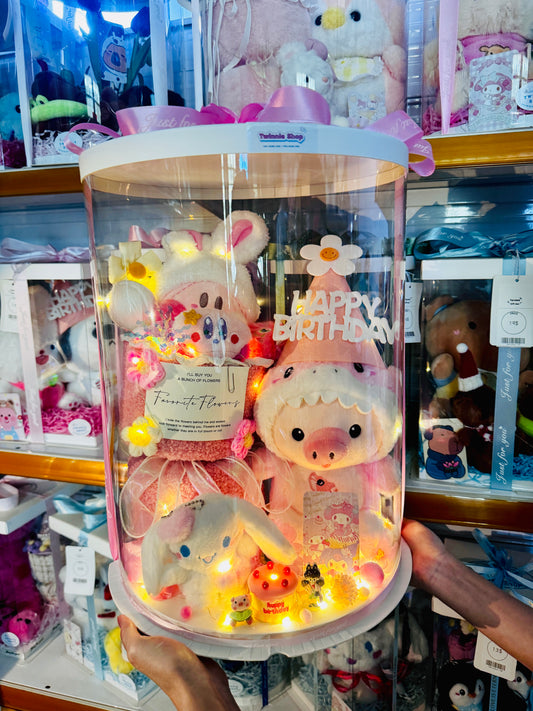 FWB | Pink flower big set