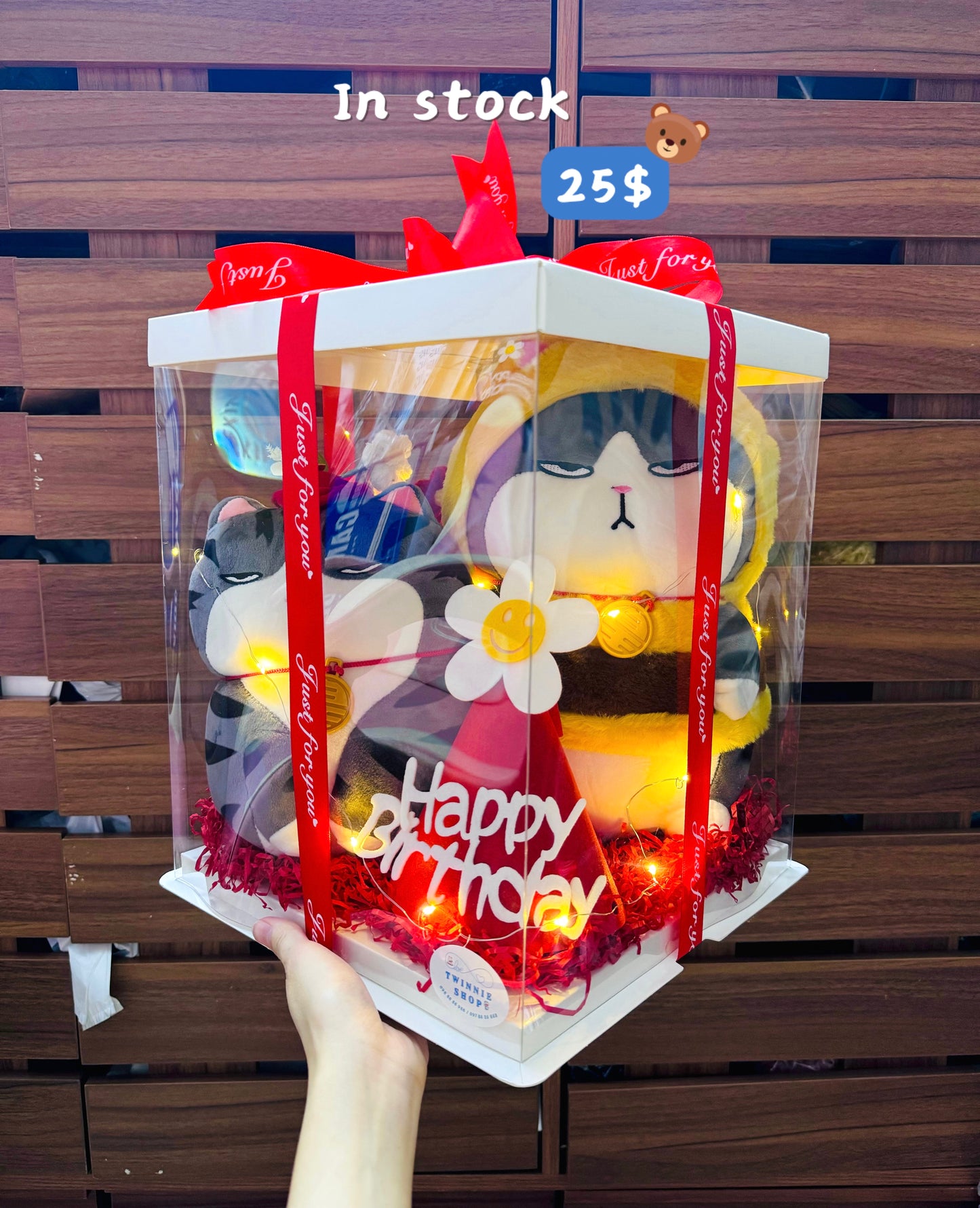BB | Bee cat birthday gift bag