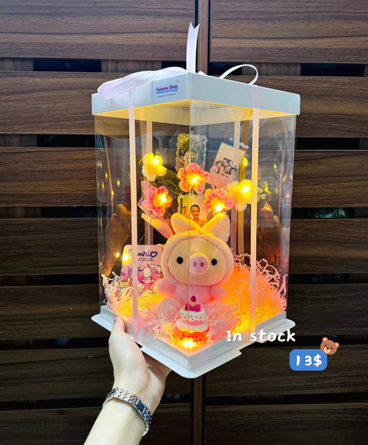 KCBC | Piggy cake flower set