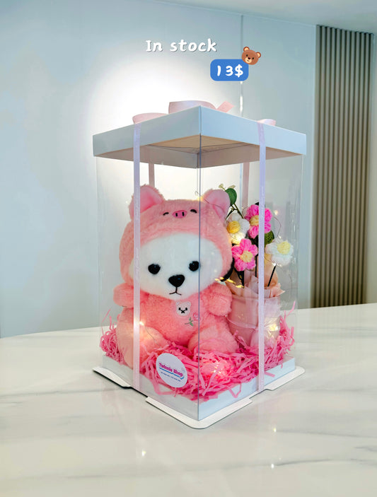 SRBFW | Teddy bear flower box