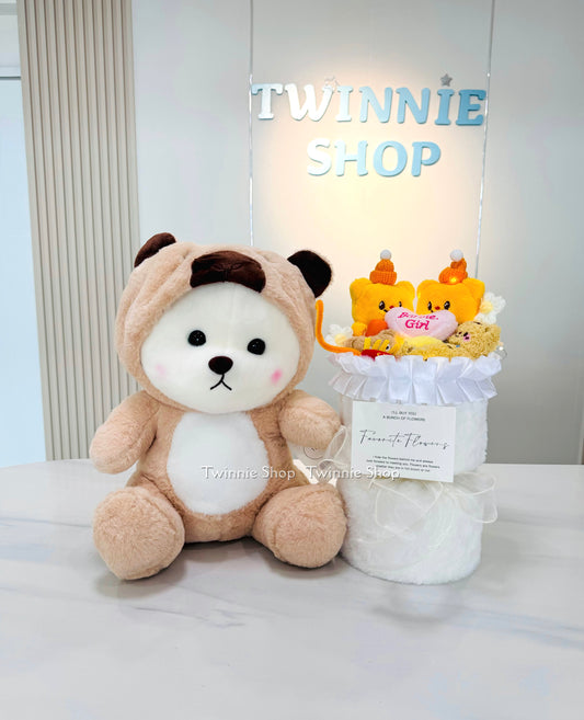 TDFW | Teddy bear flower set