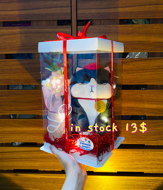 SRBFW | Moody cat flower gift box