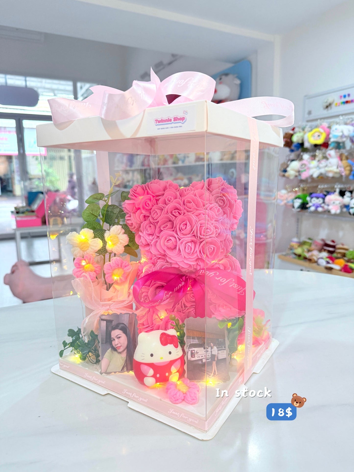 FWB | Rose bear flower photo set