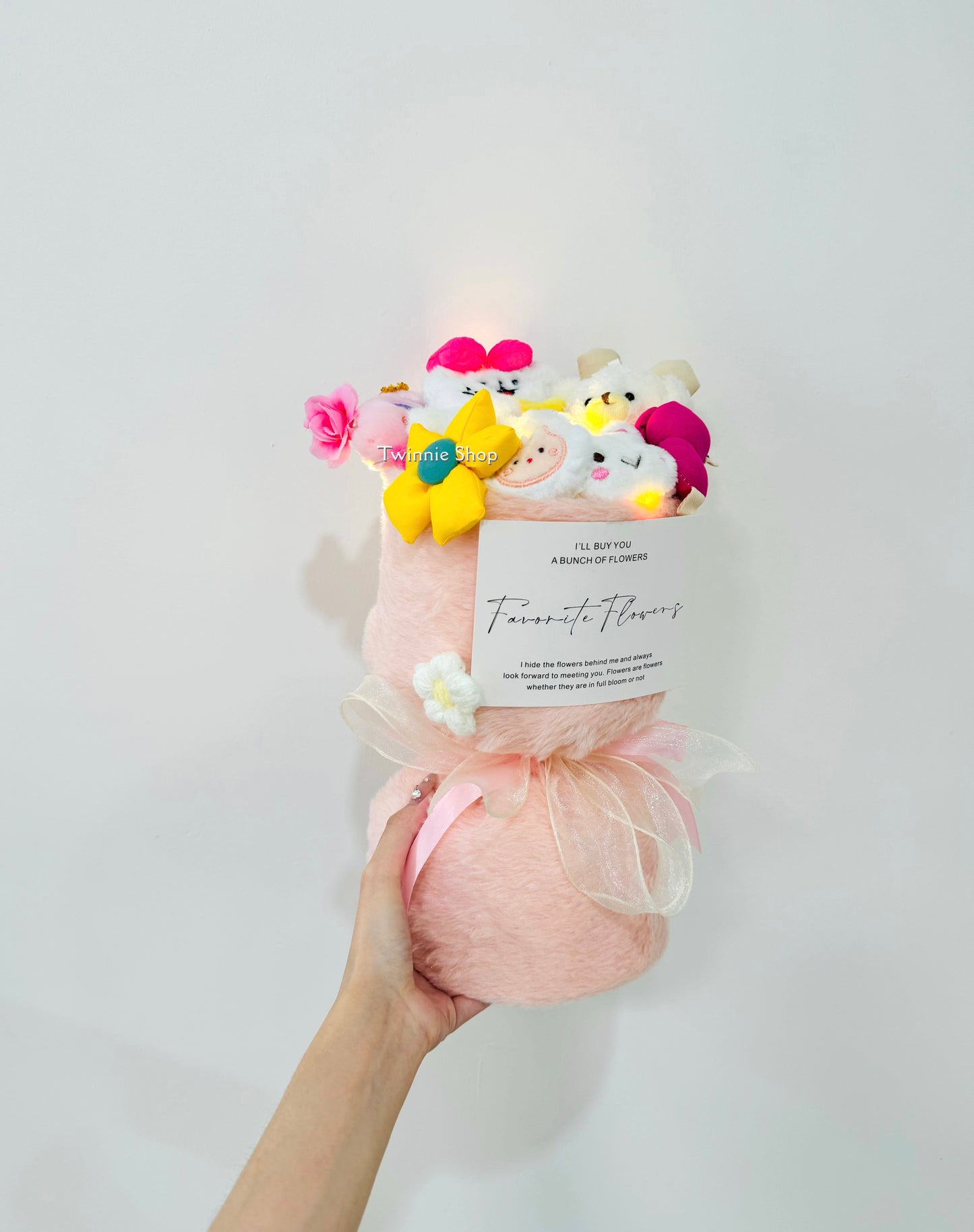 FW | Pink puppy flower bunch